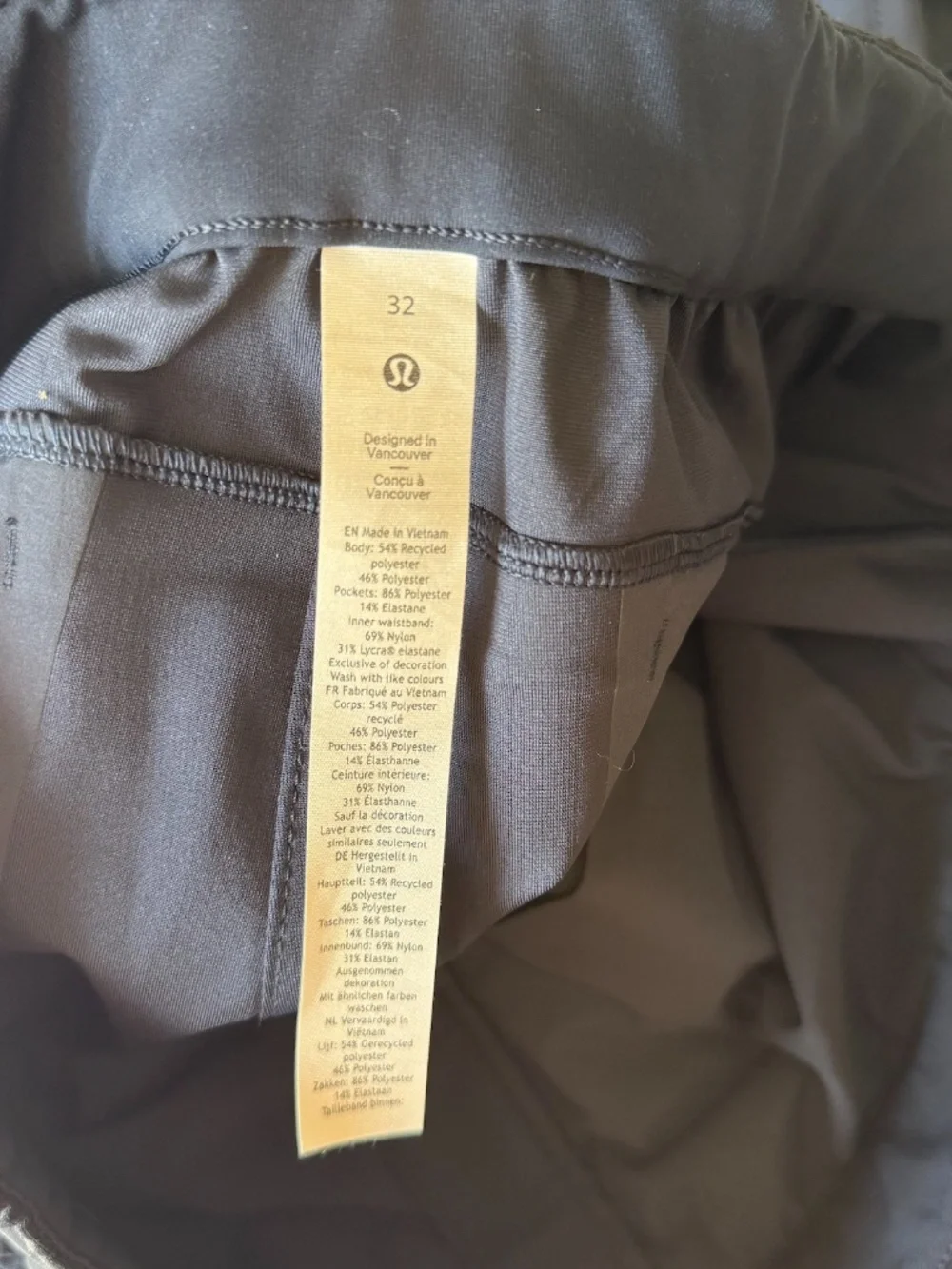 LULULEMON WARPSTREME HIGH-RISE 7/8 JOGGERS TRUE NAVY SIZE 32 NWT